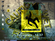 LXDE Caution Wet Floor